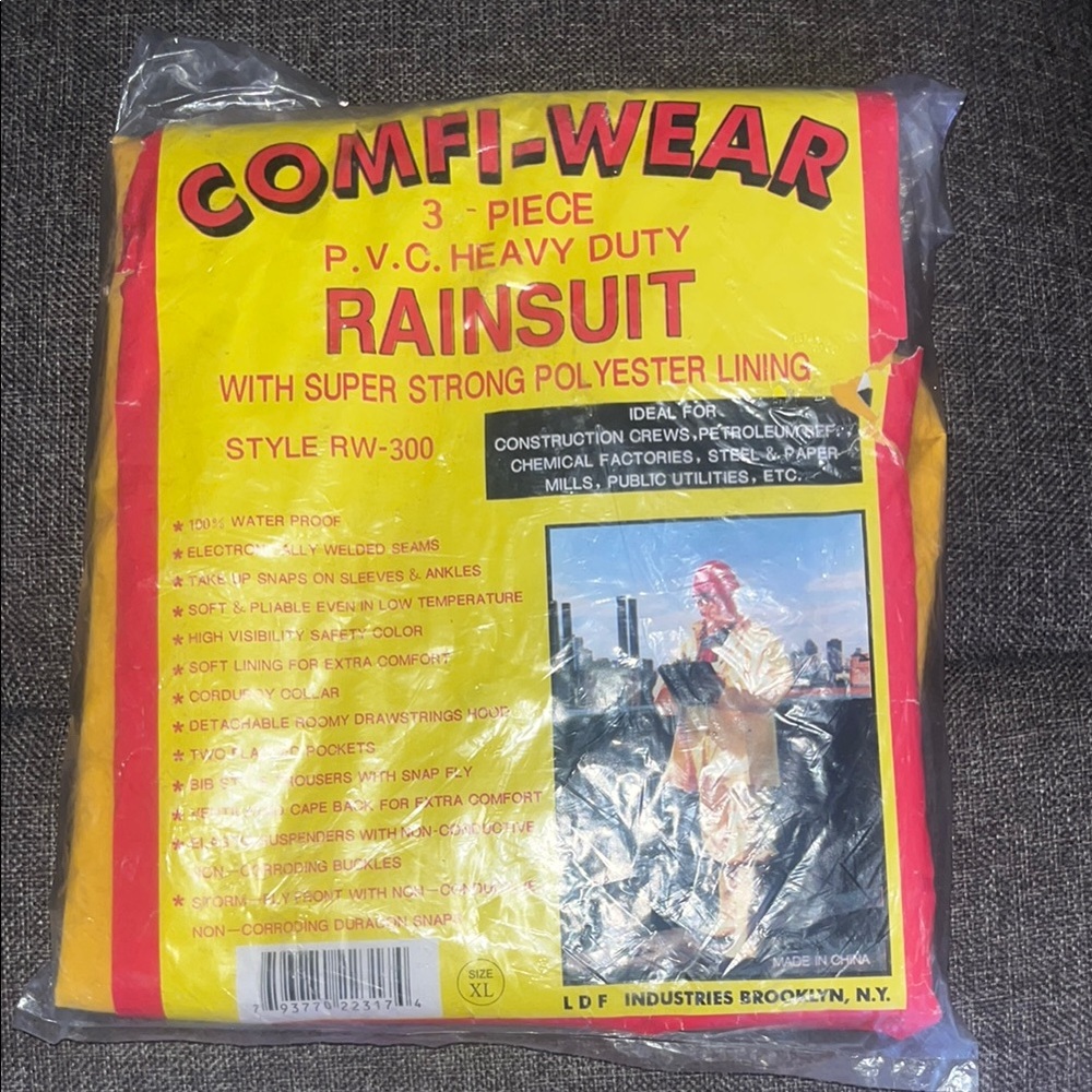 Comfi-Wear Yellow Rainsuit